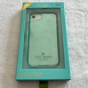 Kate Spade Clear/Mint iPhone 6/6s/7/8/SE case